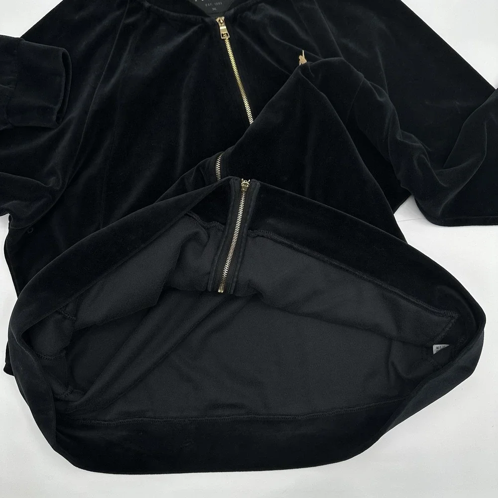 Nike Air Jordan Track Jacket Mens XXXL 3XL Black Jumpman Velour ZipUp AH2357-010